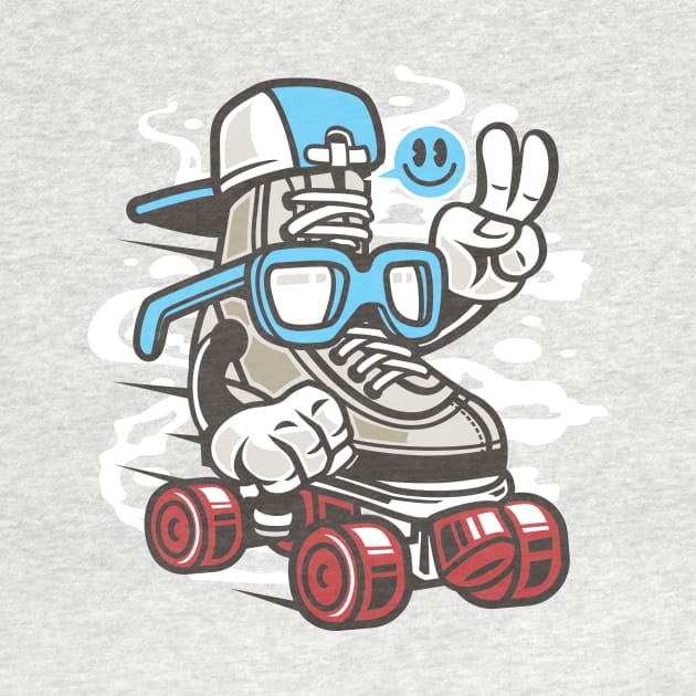 Rebel hipster roller skater by Superfunky